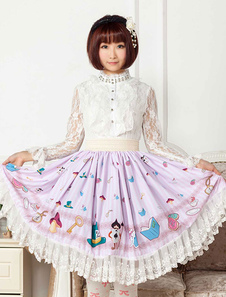Robe lolita lilase avec dentelle