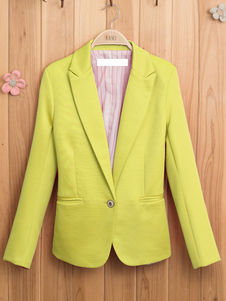 Blazer femme mode en coton col V