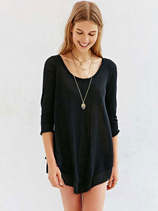 Mini robe en chiffon asymétrique