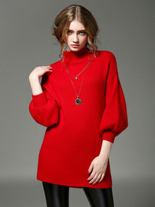 Pull-over féminin noir manches 3/4