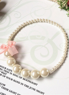 Collier pour mariée fausse perle