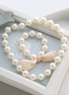 Collier pour mariée fausse perle