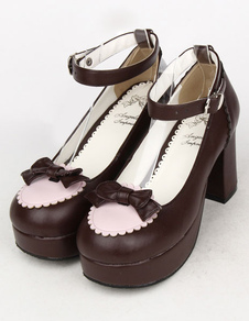 Chaussures de lolita parfaites à talons épais