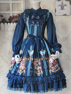 Robe à bretelles lolita avec lacets Robe