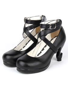 Chaussures lolita exquises avec noeud à talons originaux
