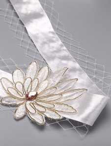 Ceinture de robe de mariée moyenne à lacet