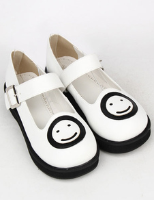 Chaussures de lolita blanc Heel-less