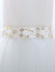 Ceinture de robe de mariée moyenne à lacet