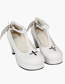 Chaussures lolita exquises à talons prismes