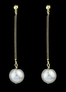 Boucle d'oreille élégante perle Dangle