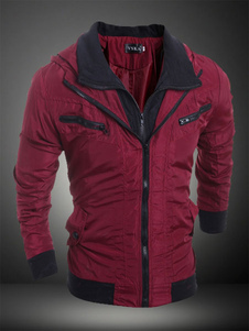 Blouson de qualité en coton bicolore avec poches