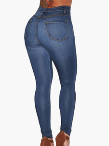 Jean Slim en denim à taille haute