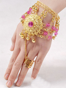 Rose rouge accessoire de danse du ventre de mode pour femmes