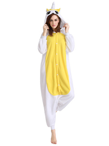 Costume Carnevale Unicorn sintetico giallo Mascot Costume