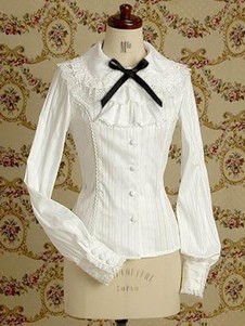 Chemisier lolita Joli en coton col bénitier