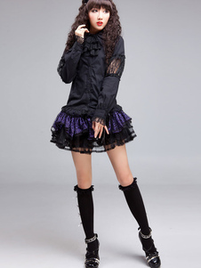 Chemisier lolita gothique en polyester
