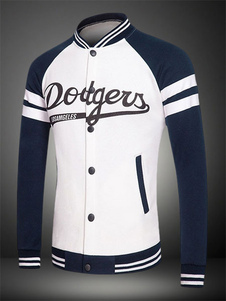 Blouson attrayant en coton avec rayure imprimé fleuri