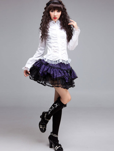 Chemisier lolita gothique en polyester