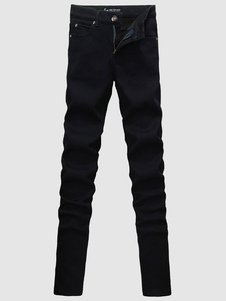 Jean Slim noir en coton