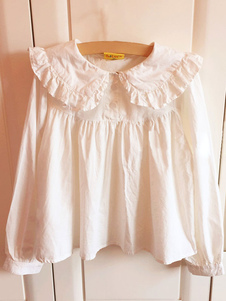 Chemisier lolita Joli en coton col bénitier