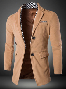 Manteau de qualité en polyester écossais avec poches