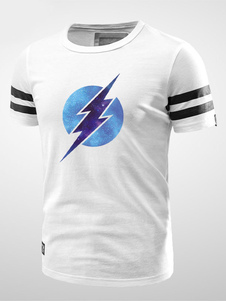 T-shirt blanc en coton The Flash