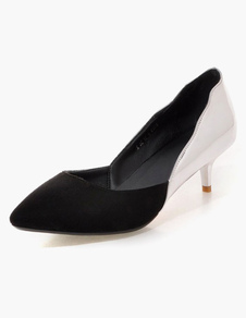 Escarpins à talons prismes talons couverts