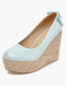 Chaussures avec noeud à bout rond mocassin