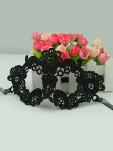 Masque dentelle noire pour femmes