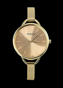 Montre femme or rond