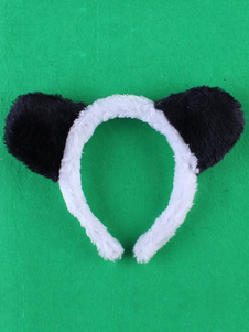 Ours blanc oreille Hairband synthétique pour les femmes