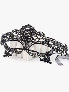 Vintage masque synthétique noir pour femmes