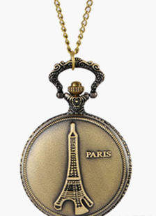 Montre femme bronzée rond