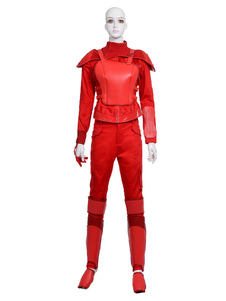 Le Hunger Games Katniss Everdeen Cosplay Costume rouge Version