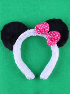Panda blanche oreille Hairband synthétique pour les femmes