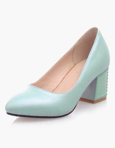 Escarpins à talons épais talons couverts