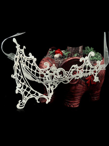 Sexy blanc masque synthétique pour les femmes