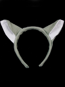 Loup gris oreille Hairband synthétique pour les femmes