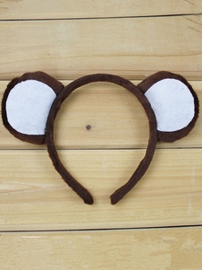 Singe brun oreille Hairband synthétique pour les femmes
