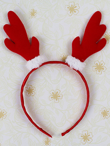 Hairband oreille Dragon synthétique rouge pour femmes