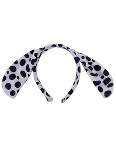 Chien blanc oreille Hairband synthétique pour les femmes