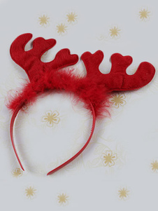 Bandeau de bois synthétique rouge pour femmes