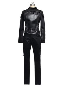 Le Hunger Games Katniss Everdeen Cosplay Costume Version Noire