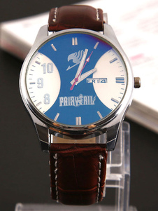 Fairy Tail Costume montre Anime d'acier inoxydable