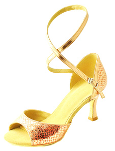 Rose carreaux PU Ballroom Shoes for Women