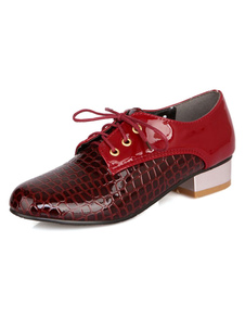 Sexy Burgund PU talons pour femmes