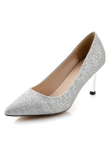 Chaussures de mariée à talons Paillette talons couverts