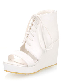 Chaussures modernes en PU à lacets