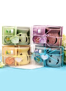 Boîte de parfum de mariage en céramique violet non-personnalisé