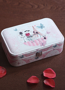 Boîte de bijoux de mariage multicolore non-personnalisé